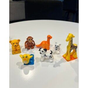 7pc Magnetic Animal Action Figure Set for Magnet Building Block Educational Kit